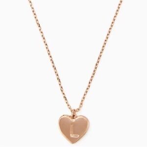 Kate Spade Initial Here Heart Necklace